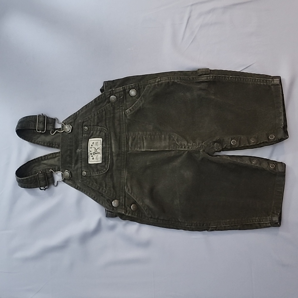 Baby Gap dark green corduroy (unisex) overalls,        Size: S (3-5 months).